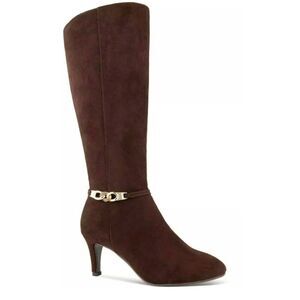 Karen Scott Boots Women's Size 5.5 Brown Padded Insole Tall Knee-High